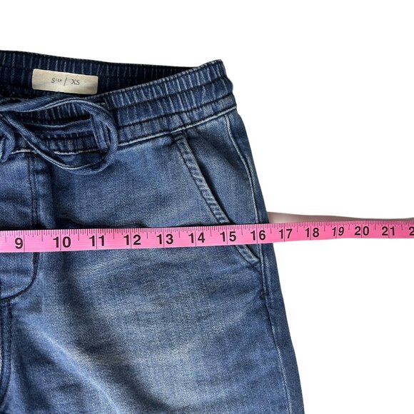Pilcro The Letter Press Women's Joggers Denim Medium Washed - Size Extra S - Picture 6 of 7
